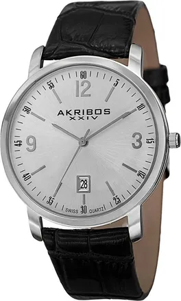 Akribos XXIV Akribos Xxiv Leather Watch
