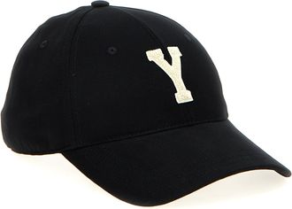 Saint Laurent Mens Black Cotton Cap (baseball Hat)