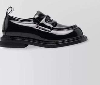 Moschino penny slot loafers patent finish