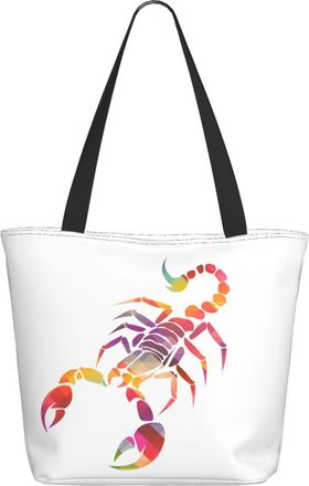 AOOEDM Colorful-Scorpion Pattern Ladies Shopping Bag 13x11x7in.The Perfect ValentineS Day Gift.It Is The Best ValentineS Day Gift For Mom, Daughter, Wife,Etc