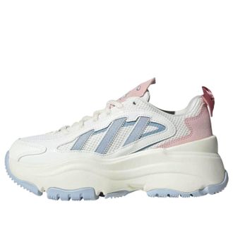 adidas (WMNS) adidas Ozgaia Core White Clear Blue Pink JR4240