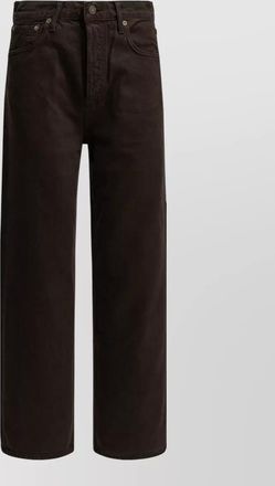A Gold E denim wide-leg jeans