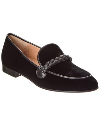 Gianvito Rossi Belem Velvet & Leather Loafer