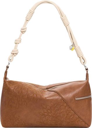 Desigual Faux Leather Crossbody Bag in Camel at Nordstrom