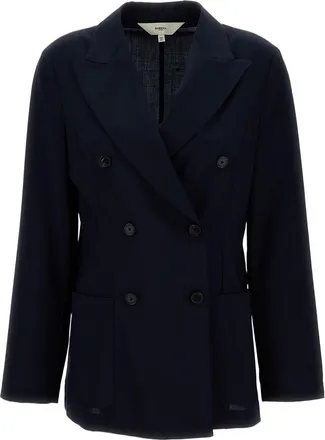Barena Tailored Double-Breasted Blazer with Front Button Fastening