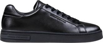 A|X Armani Exchange Heren Sneakers Xm 000141 Af 11912 - Heren - Sneakers - Zwart - 45 EU - Leer - Schoenen