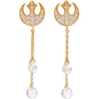 Girls Crew Star Wars Rebel Alliance Insignia Cubic Zirconia Drop Earrings in Gold at Nordstrom