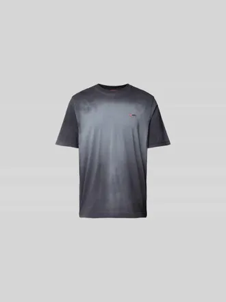 Diesel T-Shirt mit Label-Stitching in Black, Gr&ouml;&szlig;e M