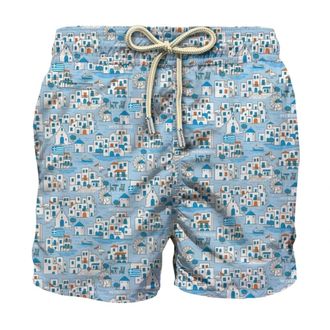 MC2 Saint Barth Beachwear, male, Blue, Size: M Lighting Micro Fantasy Ultralight Swimsuit