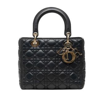 Dior Pre-owned Dior Medium Lambskin Cannage Lady Dior Ladies ELW8IYXUNBJZFHAY