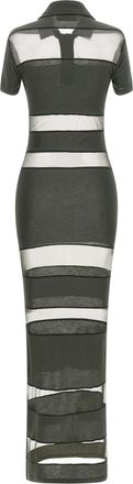 Coperni Womens Bicolor Cotton Long Dress
