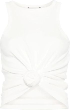 Magda Butrym Dames, Tops, Beige, Maat: 2XS Katoen