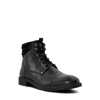 Dune London Mens Capri - Casual Ankle Boots - Black Leather (archived) - Size UK 7