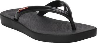 Ipanema Pluma Flip Flop in Bx498-Black/black/pink at Nordstrom, Size 10