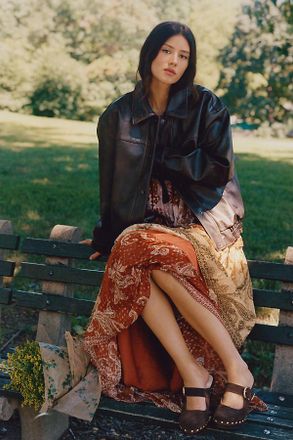 Pilcro Reagan Faux Leather Bomber by Pilcro Jacket