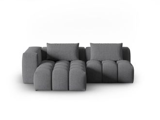 CXL by Christian Lacroix Sof&aacute; esquinero modular izquierdo 3 plazas de tejido estructural gris