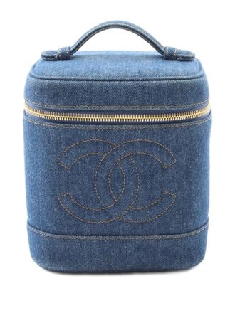 Chanel 1996-1997 Coco Mark vanity handbag - Blue