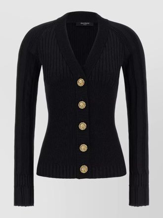 Balmain knit cardigan fitted silhouette long sleeves