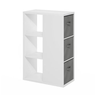 Furinno Viola 3-Tier Open Shelf Bookcase, Bookshelf, Storage Organizer