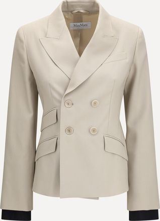 Max Mara Placido double-breasted Blazer in wool, mohair, and silk Female 40