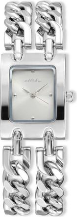Ettika Thick Chain Bracelet Watch in Vanilla And Silver at Nordstrom Rack