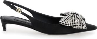 Dolce & Gabbana Mun Slingbacks - Dames - Pumps - Zwart - 36 EU - Leer - Schoenen