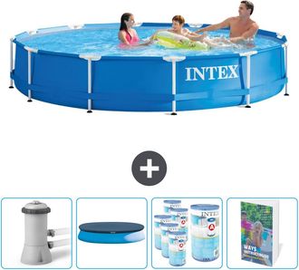 Intex Piscina Con Estructura Redonda - 366x76 Cm - 7-piezas Scb111