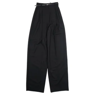 Max Mara Wide Trousers, female, Black, Size: 3XS Wide Trousers