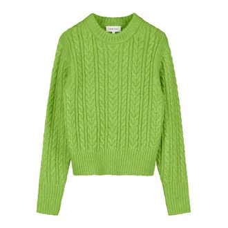 Fabienne Chapot Jersey de punto con trenzas - Knitwear - Mujer - Verde - 2XL