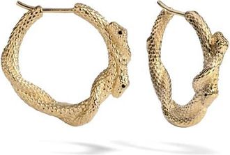 Awe Inspired Twisted Serpents Hoop Earrings in 14K Gold Vermeil at Nordstrom