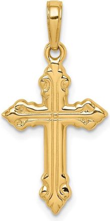 Diamond2Deal 14k Yellow Gold Cross Pendant