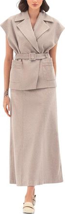 BGL Fashion Vest & Skirt Set