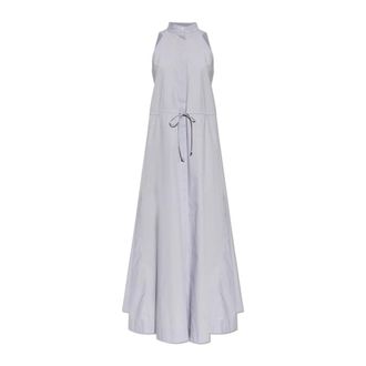 Emporio Armani Maxi Dresses, female, Purple, Size: 2XS Long Dress