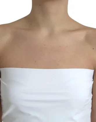 Dolce & Gabbana Strapless Bodycon Jumpsuit Dress - White
