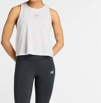 New Balance Drapey Tank Top In Grey