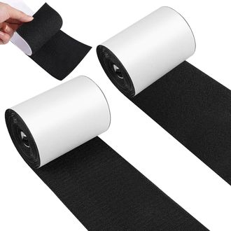 OEM Rollos De Velcro Autoadhesivo Extrafuerte, De 10 Cm De Ancho Y 3 Metros De Largo, Con Cierre De Velcro Autoadhesivo, De Color Negro, Para Fijar Cojine