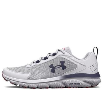 Under Armour Charged Assert 9 Running Shoes White Blue 3026743-100