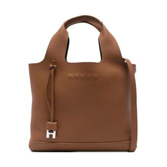 Hogan Handbags, female, Brown, Size: ONE SIZE Small leather tote