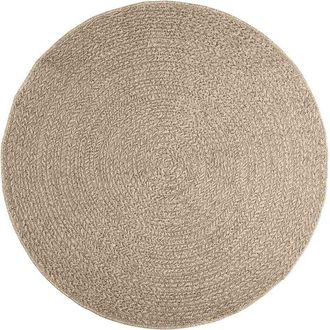 vidaXL Rug ZIZUR Beige Ø 160 cm Jute Look Indoor and Outdoor vidaXL