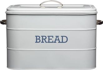 KitchenCraft Living Nostalgia Panera Met&aacute;lica Vintage 34 X 21.5 X 25 Cm Gris