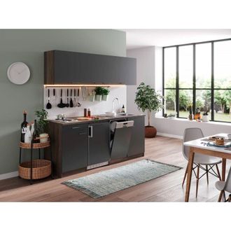 Respekta Cucina Modulo cucina cucina singola rovere York Grey Oliver 195 cm Respecta