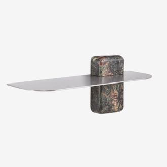 Sklum Pack De 2 Estantes De Pared Para Ba&ntilde;o En Acero Inoxidable Serbian Sklum &x2194&xfe0e 45 Cm