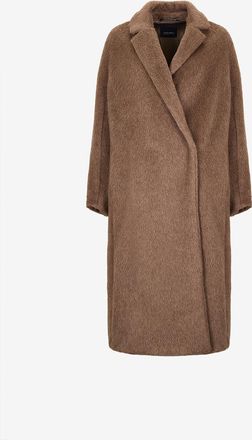 Max Mara Langer Mantel aus Kunstpelz mit Reverskragen Giorgia