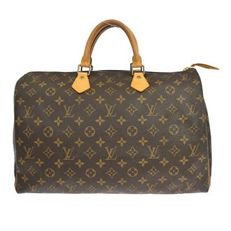Louis Vuitton Speedy Handbag Monogram Canvas Brown Canvas Handbag (Pre-Owned)