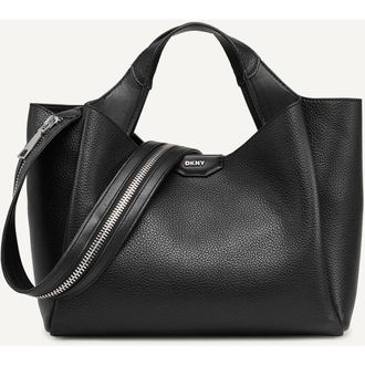 DKNY Willa Satchel in Black/silver at Nordstrom