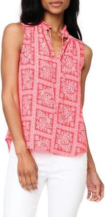 Gibsonlook Cameron Sleeveless Top in Red Scarf Print at Nordstrom Rack, Size Xx-Large
