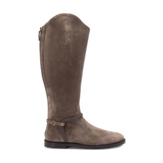 Brunello Cucinelli Brunello Cucinelli, High Boots, female, Brown, Size: 9 US Ankle Boots