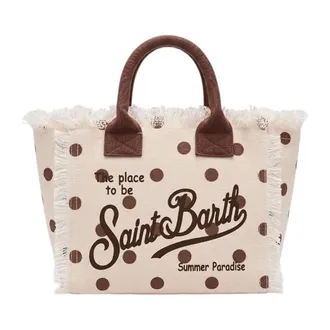 MC2 Saint Barth Cotton Fringe Tote - female - MC2 Saint Barth - Shopping Bags - White - ONE SIZE - Bags