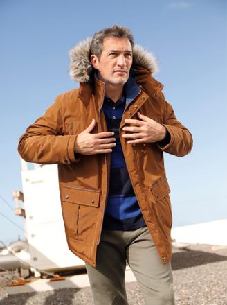 Marco Donati Langjacke MARCO DONATI, Herren, Gr. 48, braun (cognac), 100% Polyester, unifarben, Jacken Langjacke