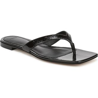 Vince San Juan Flip Flop in Black-Dm at Nordstrom, Size 5.5